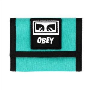 Obey drop out tri fold wallet